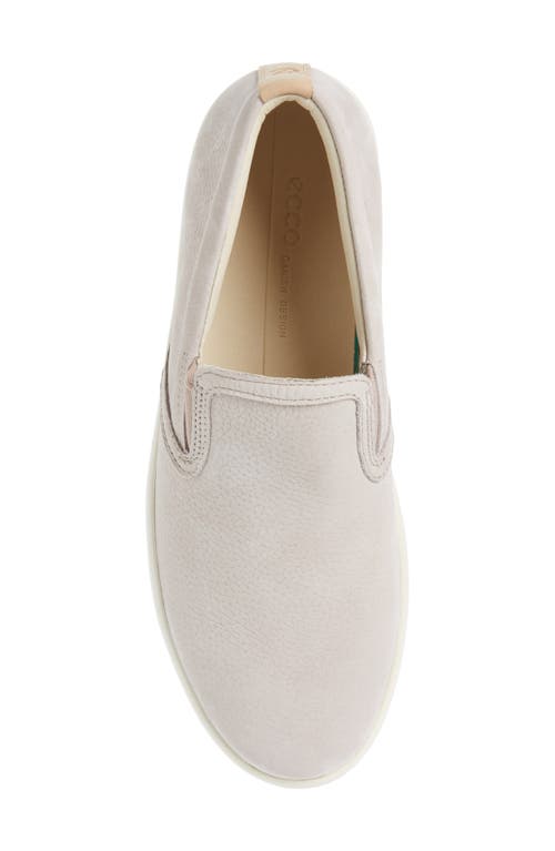 Ecco Soft 7 Water Resistant Slip-on Sneaker In Grey Rose/powder