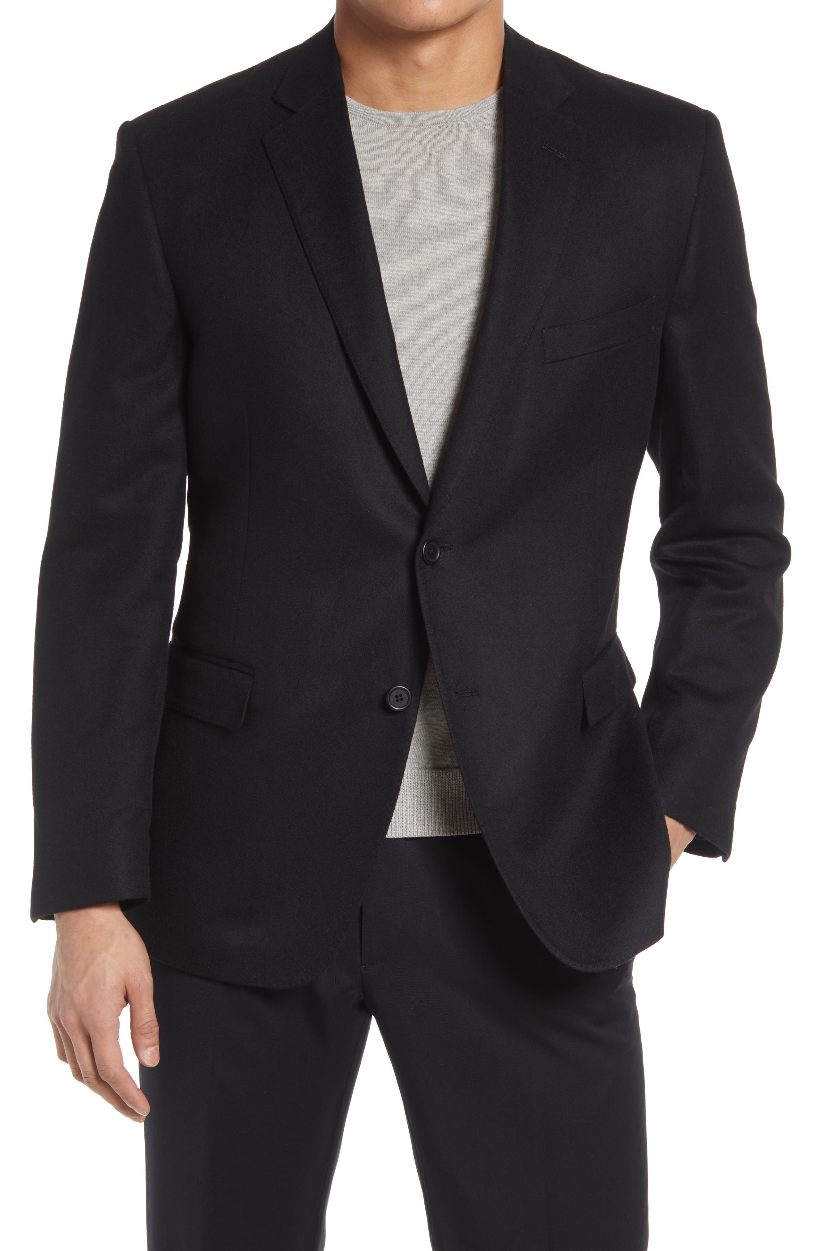 black cashmere sport coat