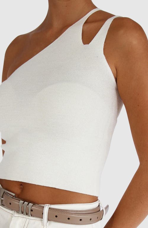 Belle & Bloom Symphony Double Strap Knit Crop In Cream