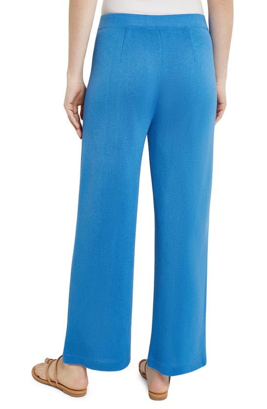 Shop Misook Pull-on Straight Leg Pants In Adriatic Blu