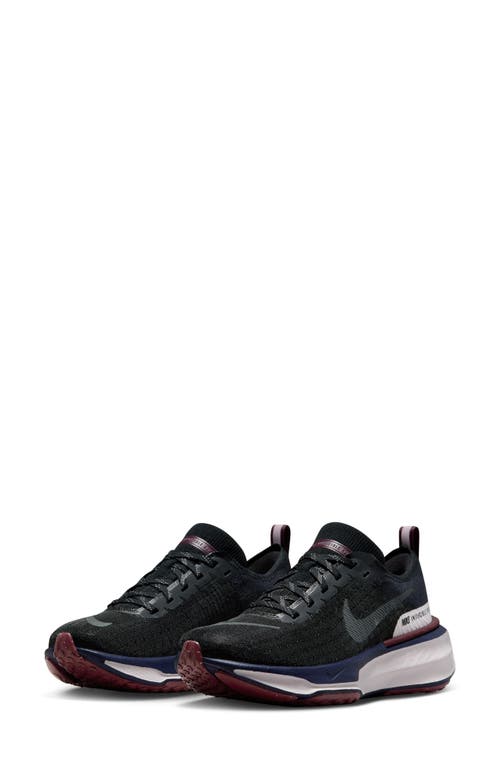 Nike ZoomX Invincible Run 3 Running Shoe in Black/Grey/Maroon/Purple at Nordstrom, Size 6.5