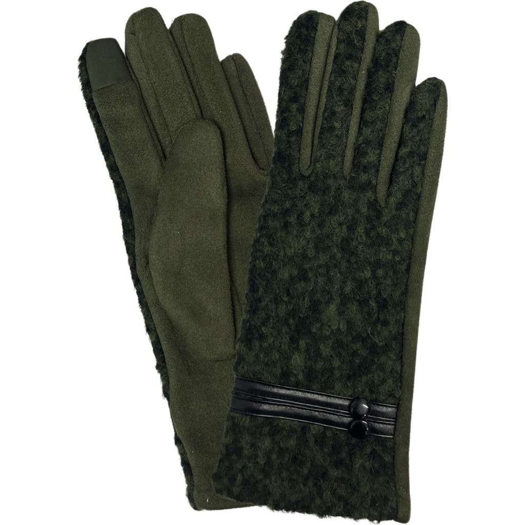 Marcus Adler Jersey Touchscreen Gloves In Olive