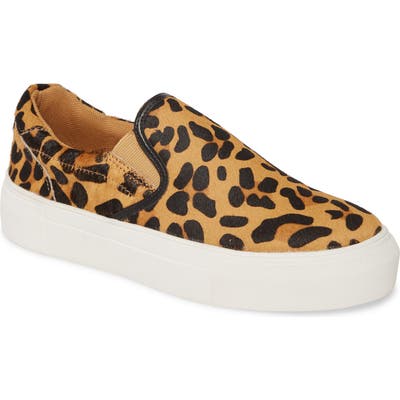 Coconuts By Matisse Gradient Genuine Calf Hair Slip-On Sneaker, Brown