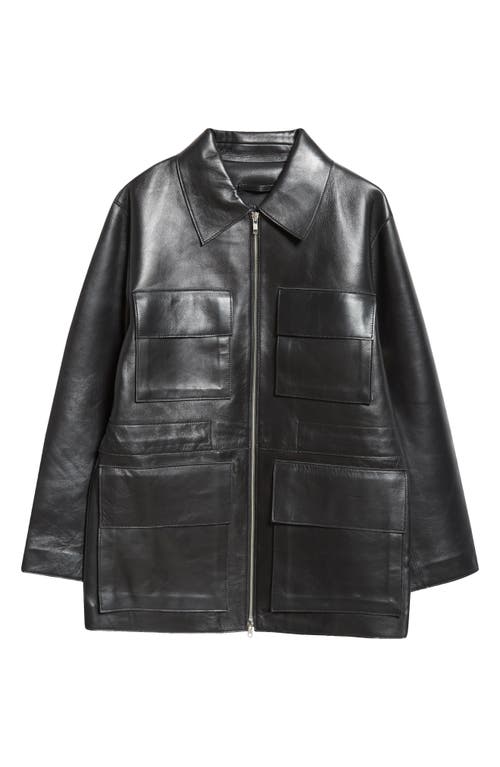 Shop Stand Studio Reyna Leather Jacket In Black