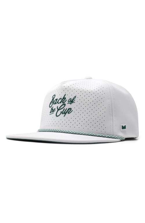 Coronado Links Hydro Performance Snapback Hat in White/Green