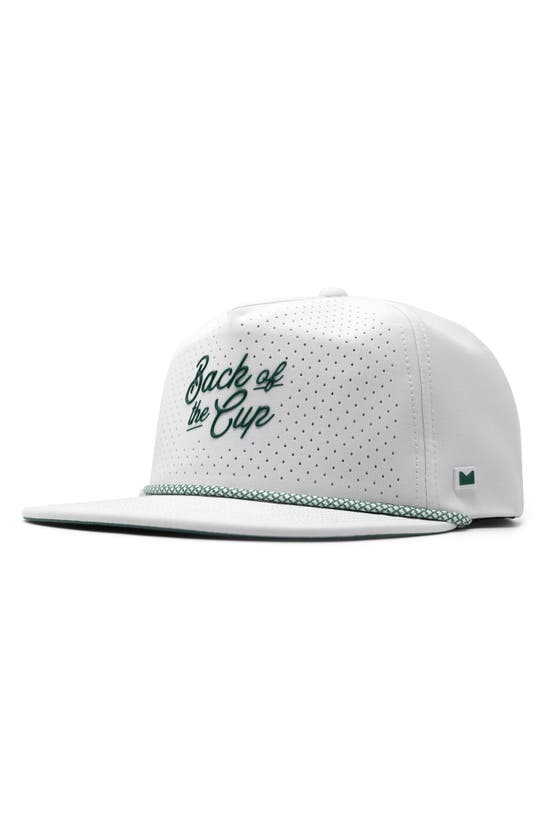 Melin Coronado Links Hydro Performance Snapback Hat In White/ Green