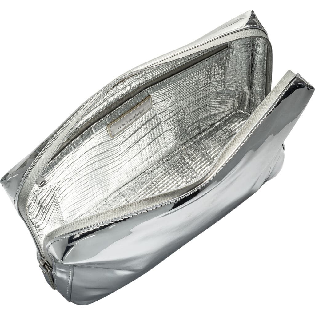 Wellinsulated Performance Beauty Bag Large In Silver