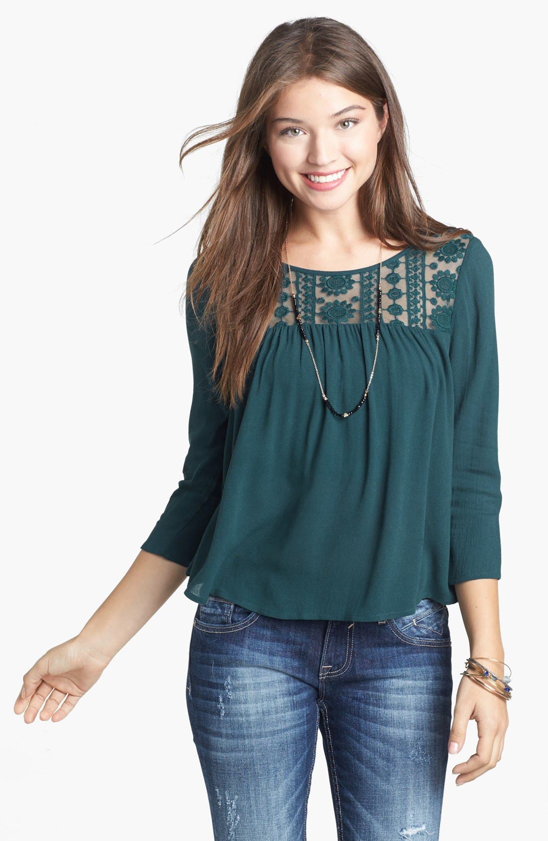 Lace Yoke Top Only) Nordstrom