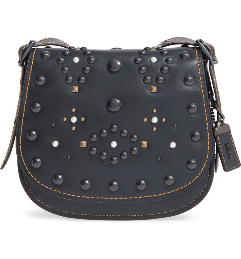 Coach 1941 23 Studded Leather Saddle Bag Nordstrom