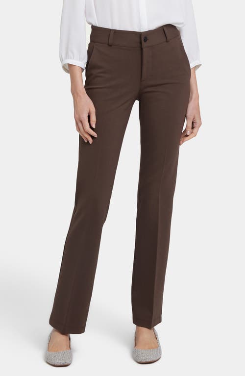 Shop Nydj Sculpt-her™ Classic Ponte Trouser Pants In Coffee Bean