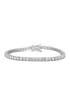 Thumbnail image number 1 of Sphera Milano 14K White Gold Plated Sterling Silver CZ Tennis Bracelet