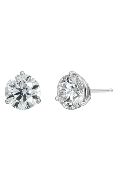 4-Carat Round Diamond Stud Earrings (Nordstrom Exclusive)