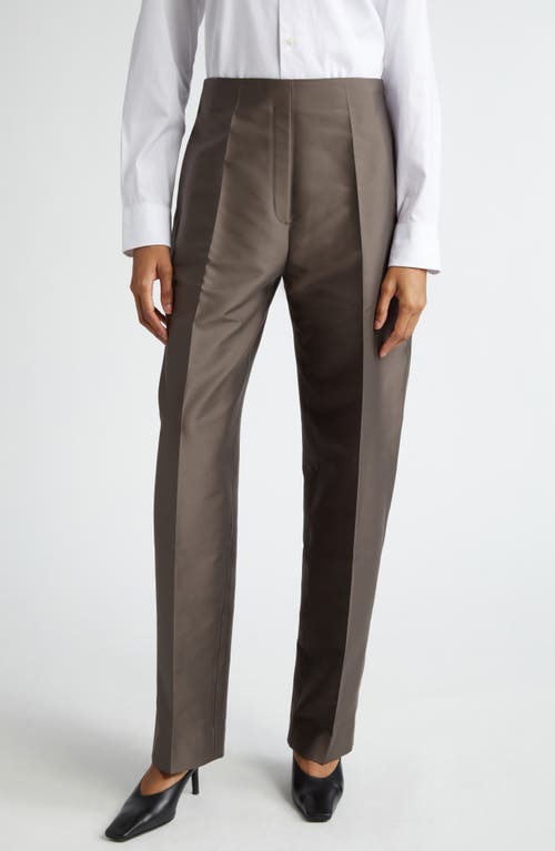 Waistbandless Cocoon Trousers in Brown