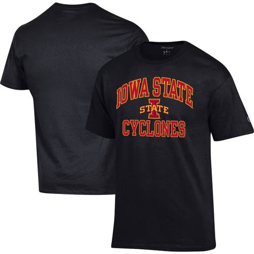 Men's Champion Black Iowa State Cyclones High Motor T-Shirt