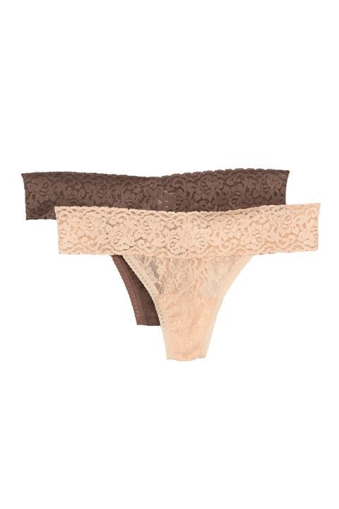 HANKY PANKY Signature set of five stretch-lace low-rise thongs