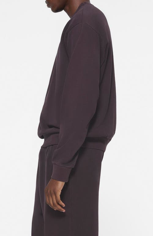 Shop Skims Oversize Cotton Crewneck Sweatshirt In Phoenix