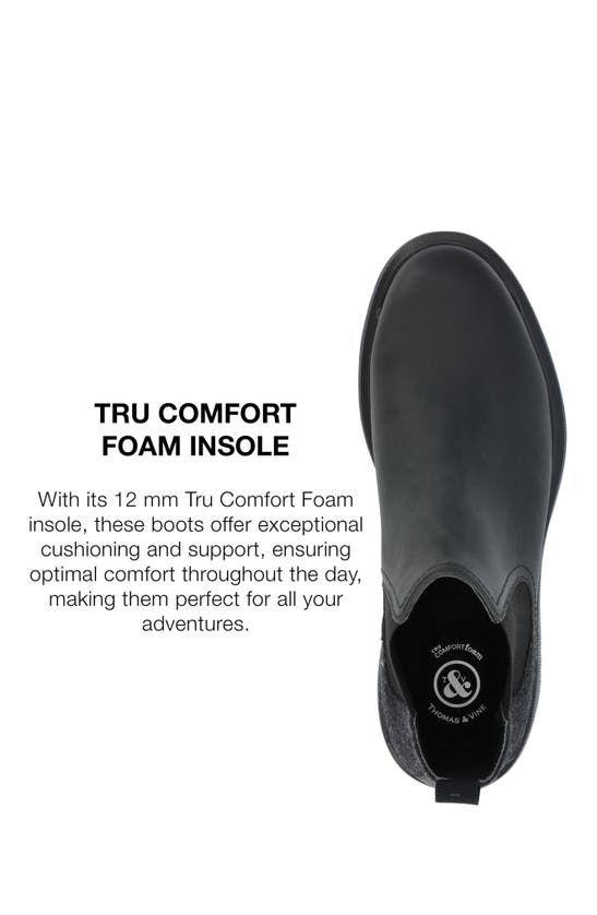 Shop Thomas & Vine Tilton Water Resistant Plain Toe Chelsea Boot In Black