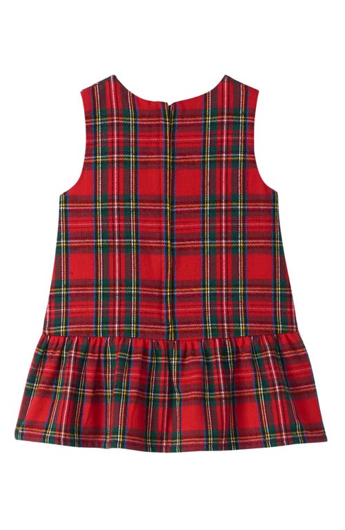 Shop Hatley Plaid Sleeveless Cotton Dress In Red