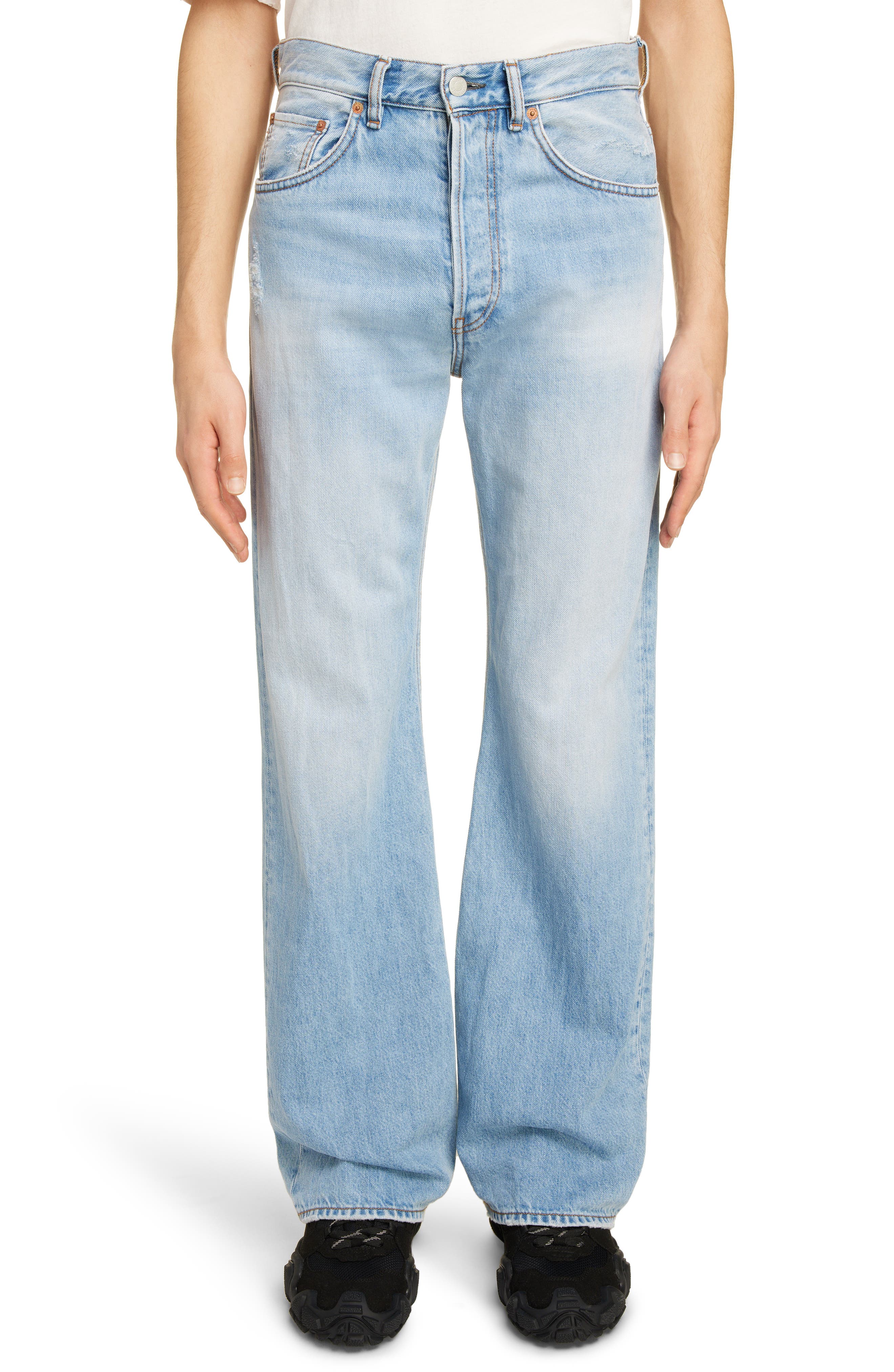 men's bootcut high rise jeans