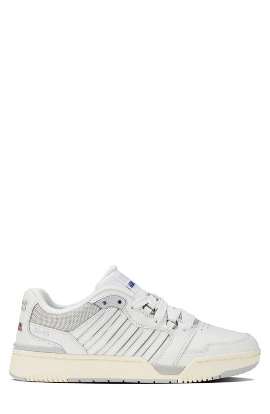 Shop K-swiss Si-18 Rival Sneaker In Blanc Grey White