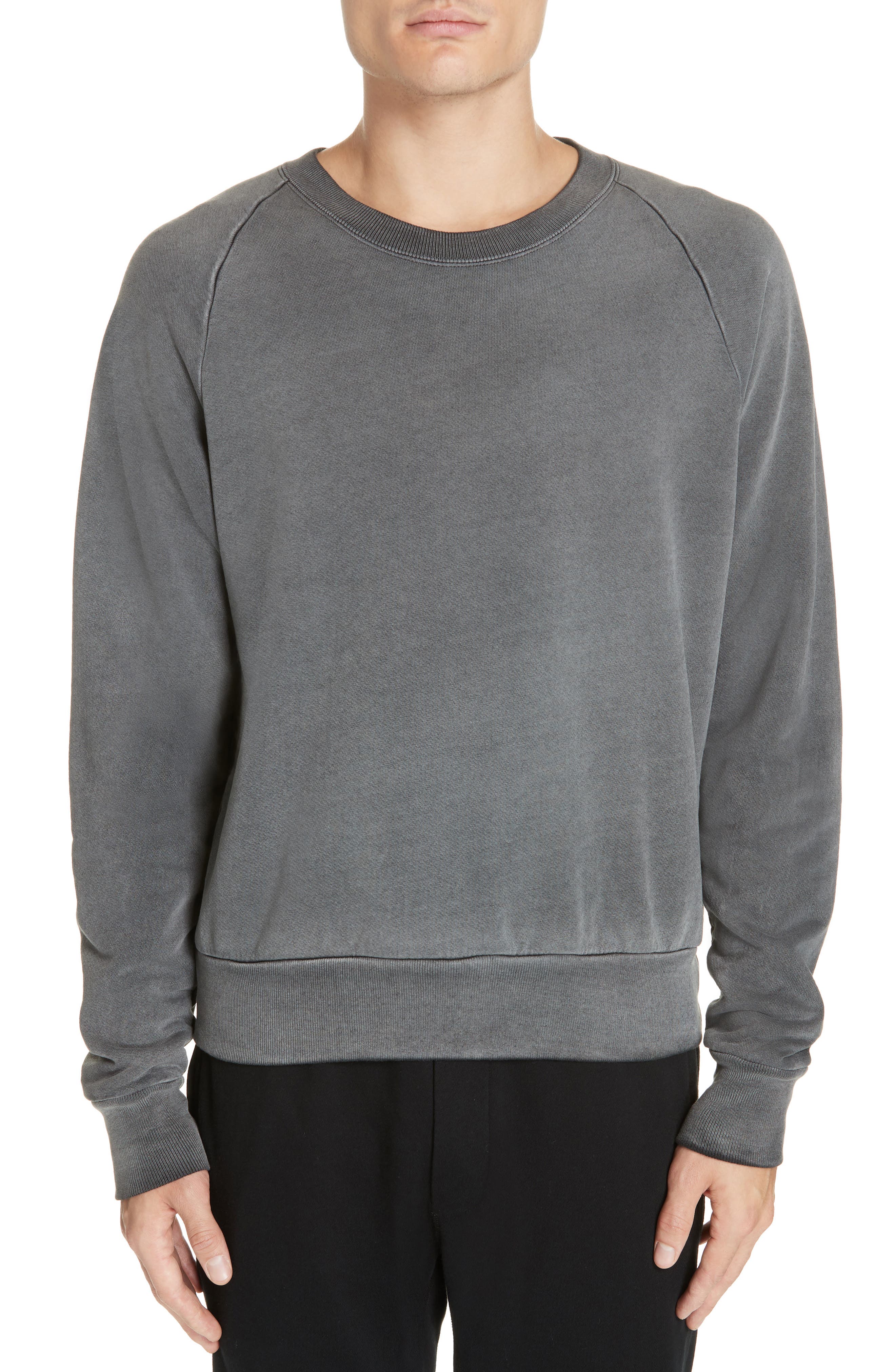 thermal lined crew neck sweatshirt