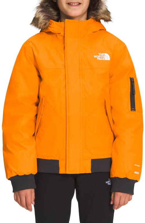 The North Face Kids' Gotham Waterproof 550 Fill Power Down Jacket in Cone Orange
