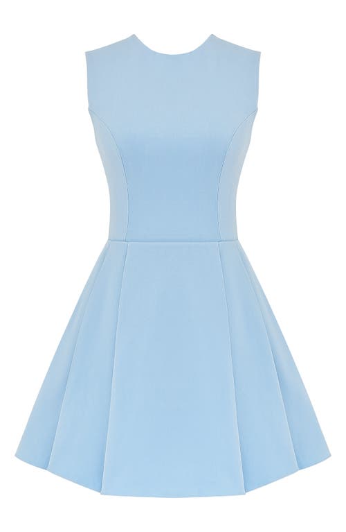 Shop House Of Cb Ingrid Cutout Fit & Flare Minidress In Cinderella Blue