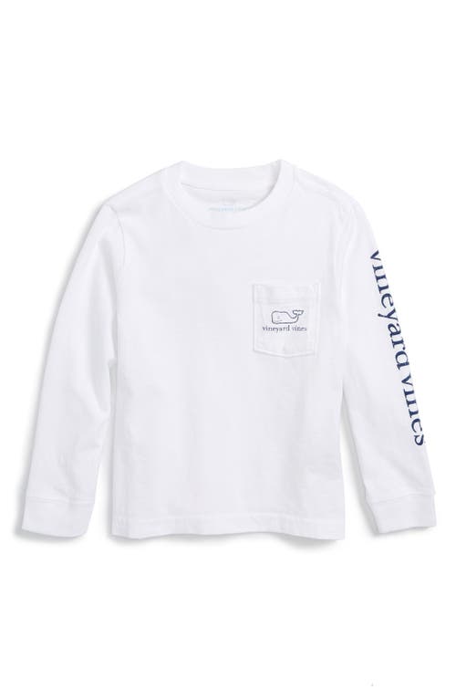vineyard vines Kids' Whale Logo Pocket Long Sleeve Graphic T-Shirt at