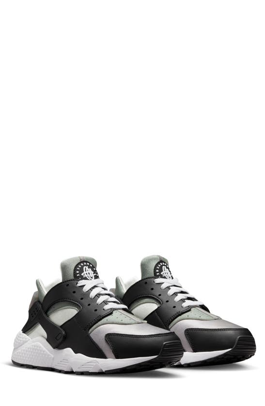 Nike Air Huarache Sneaker In Black/ White/ Neutral Grey