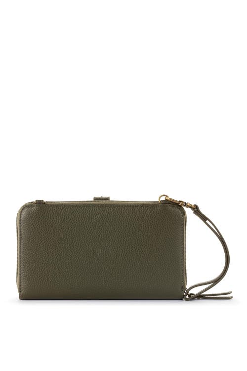 Shop The Sak Iris Smartphone Crossbody In Moss Suede