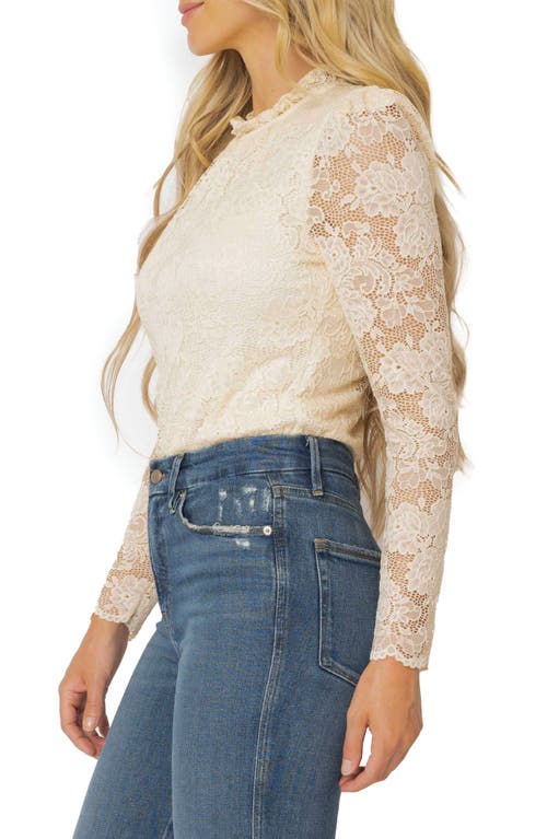 Shop Gibsonlook Lace Bodysuit In Ivory