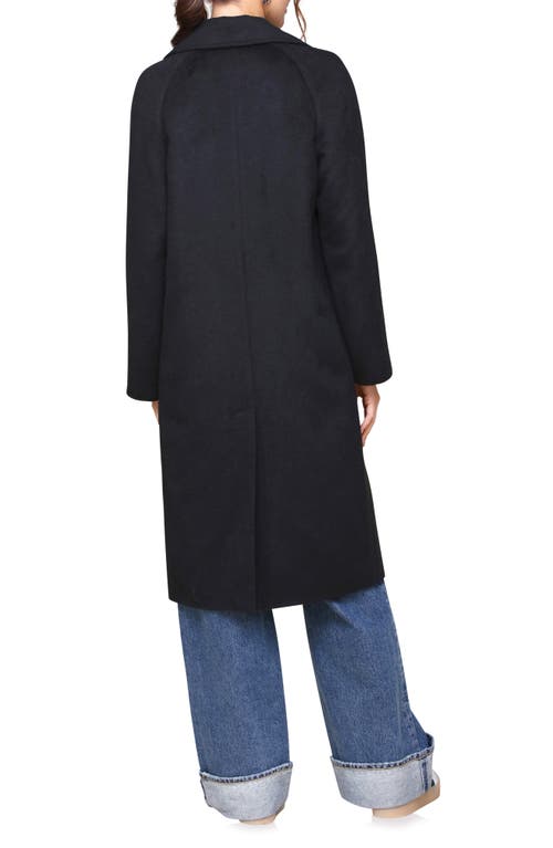 Shop Avec Les Filles Walker Raglan Coat In Black