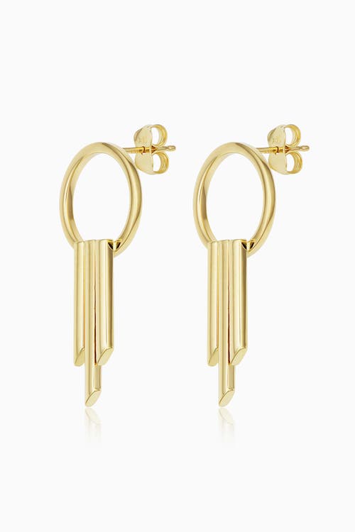 Oradina 14k Yellow Gold Own It Drop Earrings In Yellow Gold