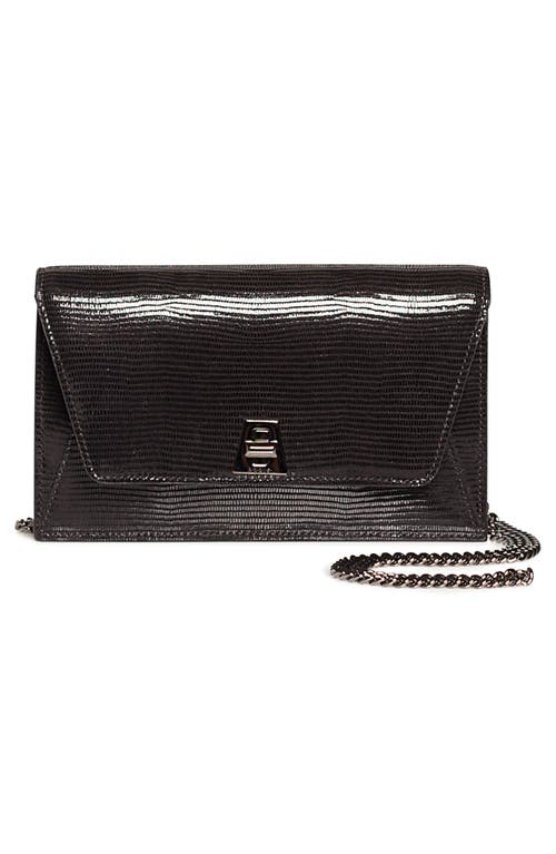 AKRIS AKRIS ANOUK LIZARD EMBOSSED WALLET ON A CHAIN 