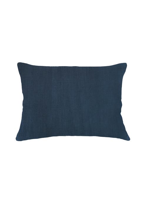 Anaya So Soft Linen Pillow Down Alternative Insert In Navy Blue