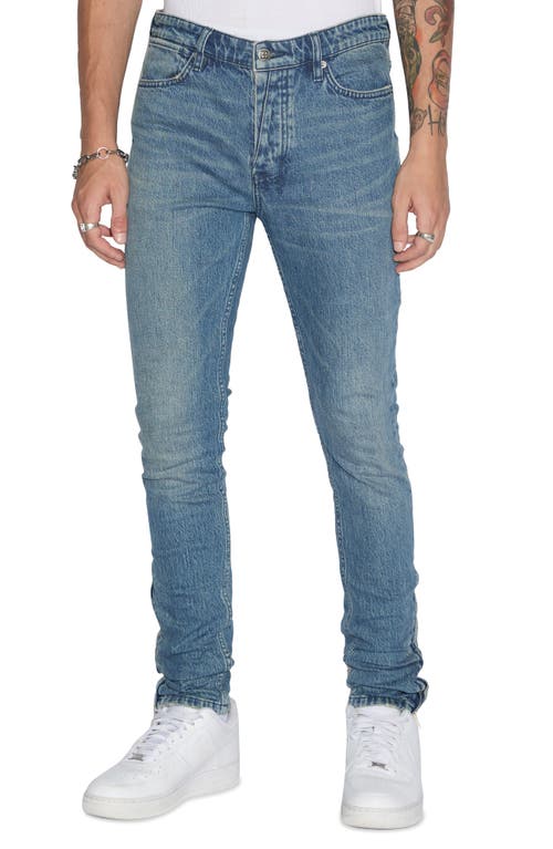 Shop Ksubi Van Winkle Kult Zip Hem Skinny Jeans In Denim