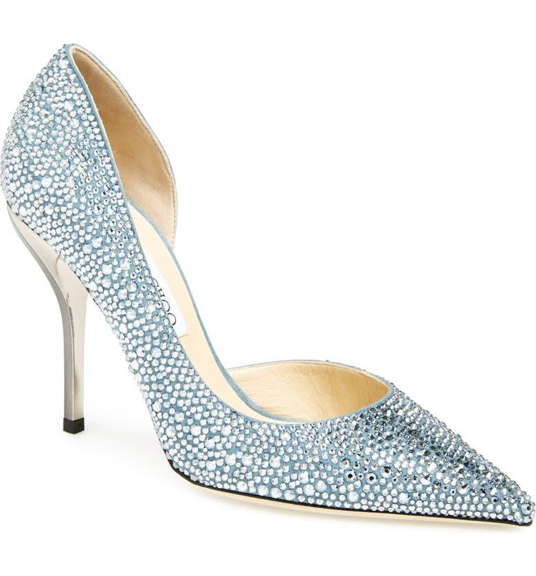 Jimmy Choo 'Willis' Crystal Half d'Orsay Pump (Women) | Nordstrom