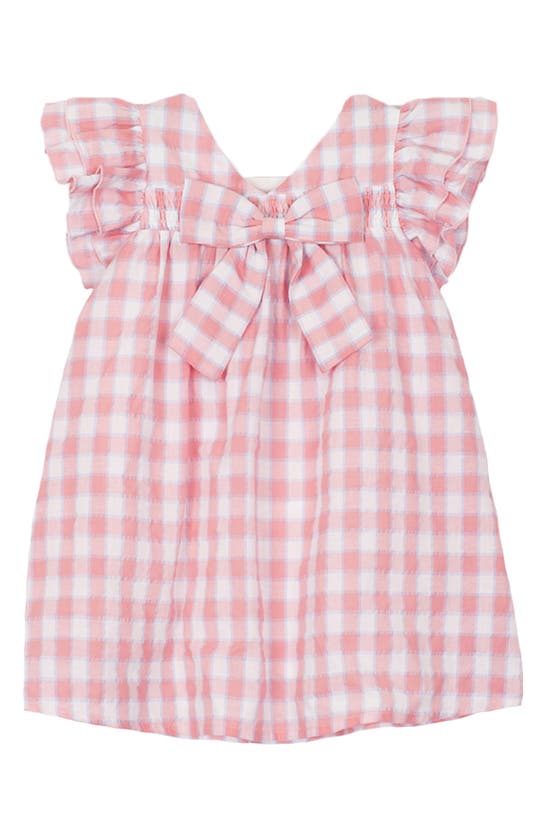 Shop Mabel + Honey Kids' Cutie Pie Gingham Dress In Pink