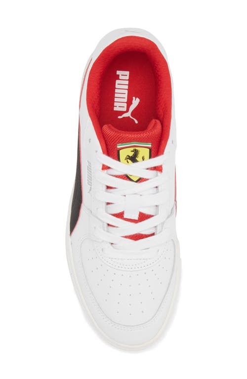 Puma X Ferrari Ca Pro Sneaker In White- Black