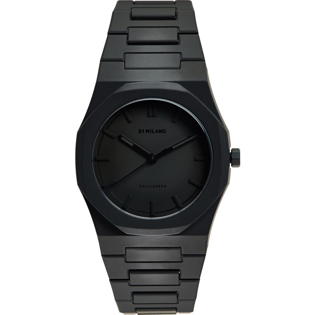 D1 Milano Polycarbon Shadow Watch In Black