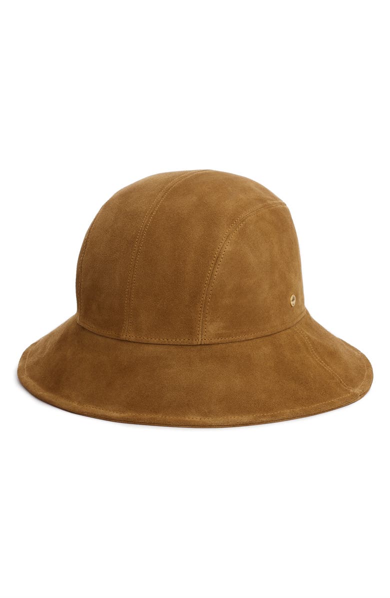 RAG & BONE Nando Suede Bucket Hat, Main, color, GOLDEN BROWN SUEDE