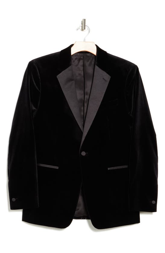 Theory Chambers Velvet Tuxedo Jacket In Black