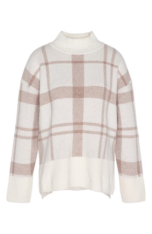 Barbour Deanna Sweater In Winter White Tartan