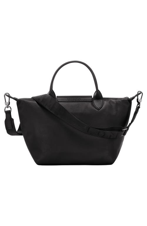 Shop Longchamp Small Le Pliage Xtra Leather Crossbody Bag In Black