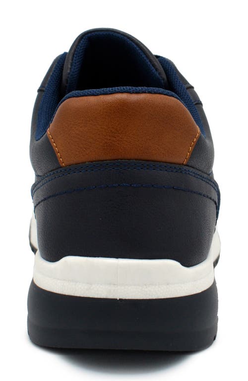 Akademiks Point Sneaker In Navy