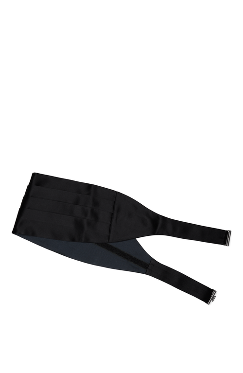 Shop Brunello Cucinelli Silk And Cotton Satin Cummerbund In Black