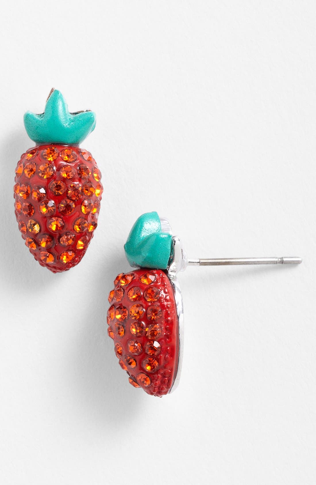 Cara 'Juicy Fruits' Raspberry Stud Earrings Nordstrom