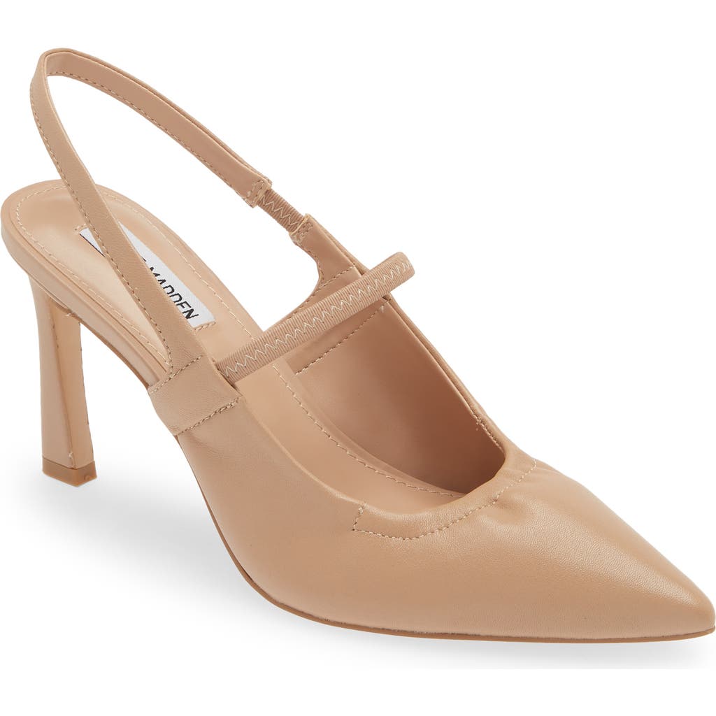 Steve Madden Grae Slingback Pump In Nude Leather