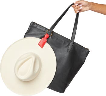 TOPTOTE by Lindsay Albanese Women's The Luggage Tag Leather Hat Holder - Black