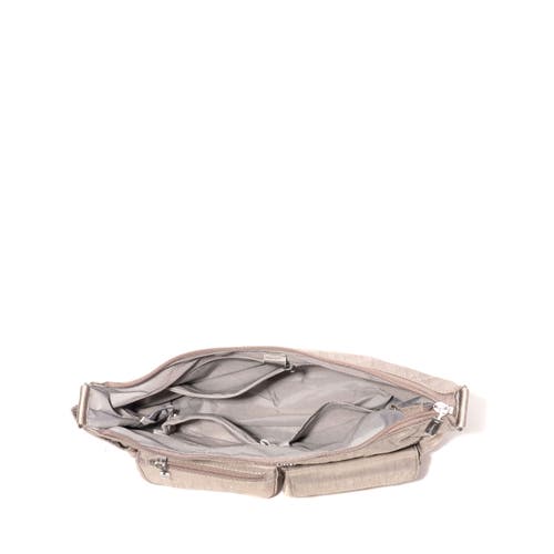 Baggallini Modern Everywhere Hobo Crossbody Bag With Wristlet In Moonrock